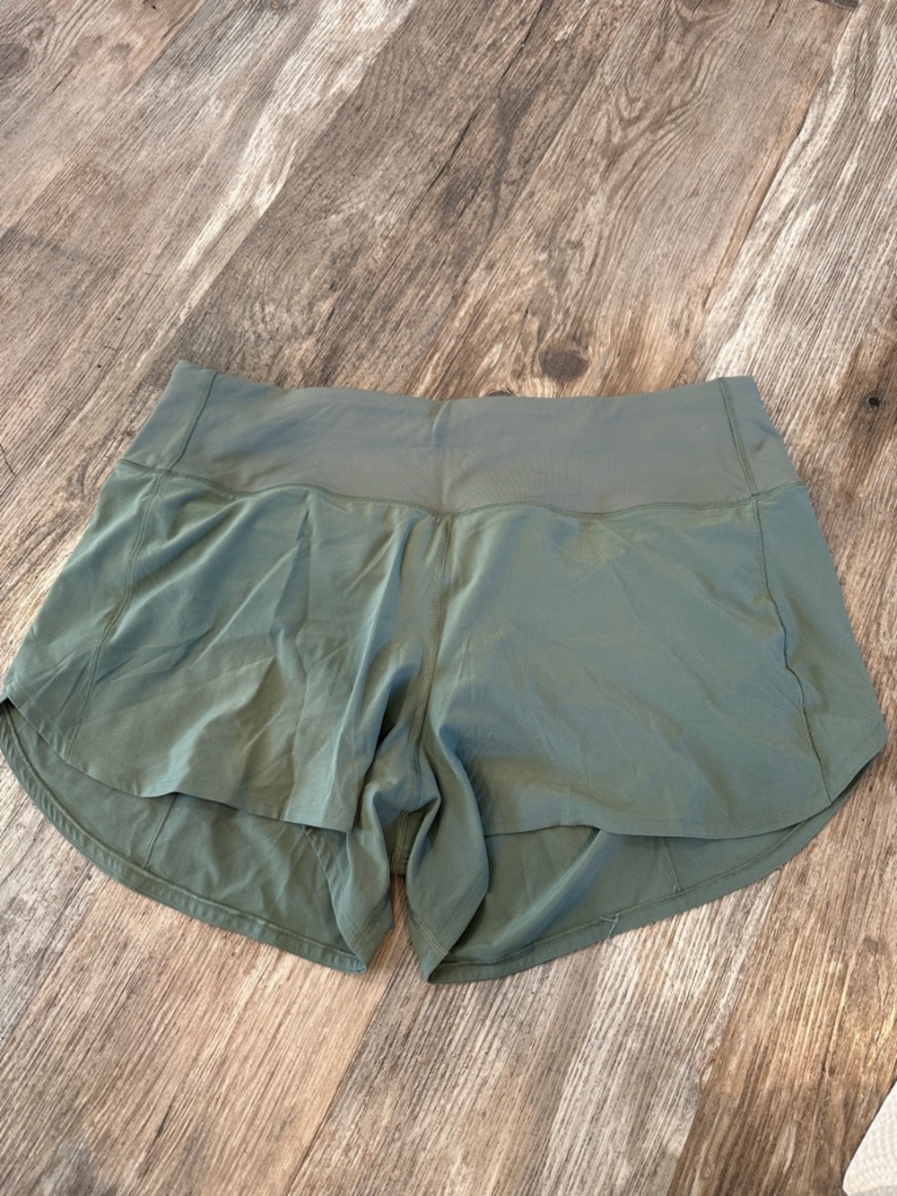 lululemon athletica Olive-Style Green Athletic Shorts